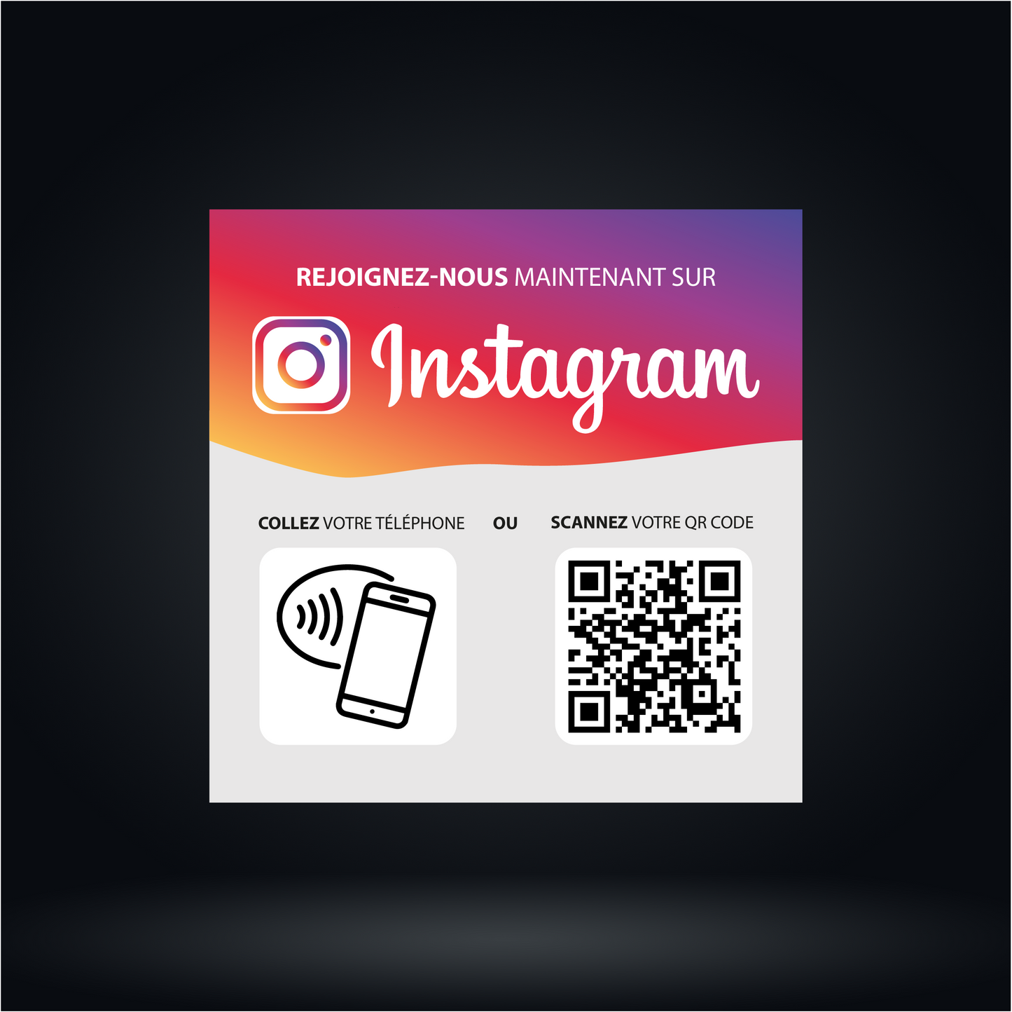 Plaque Instagram